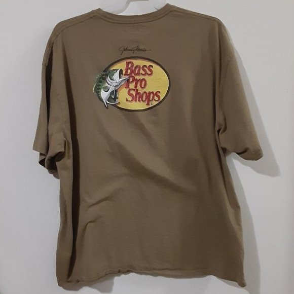 Bass Pro Shops Other - Men's Size 4X Bass Pro Shop T-Shirt Khaki Colour Fishing Outdoors